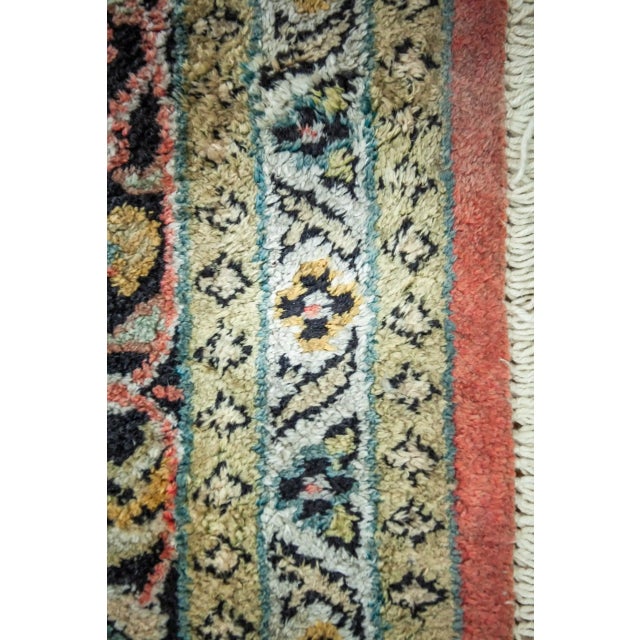 Brown Cashmere Silk Tree of Life Rug For Sale - Image 8 of 11