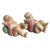 Chinese Antique Chinese Wood Carved Karako Boy Girl Reclining Melon Child Buddha Sculpture For Sale - Image 3 of 8