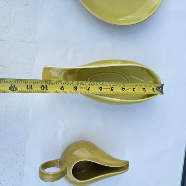 Mid Century Modern Russel Wright Chartreuse Iroquois Casual China- 4 Pieces For Sale In Columbia, SC - Image 6 of 8