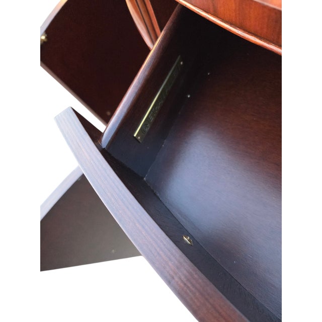 1990s Ethan Allen Newport Mahogany Sideboard Demi Lune Buffet Credenza Server Easton For Sale - Image 14 of 16