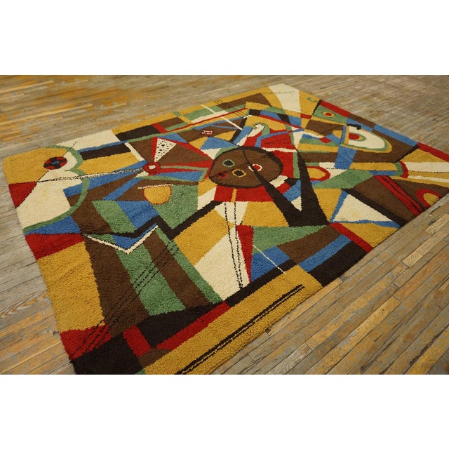 Surprising Multicolor Background Color With Kandinsky Design Influences Vintage Modern European For Sale - Image 9 of 11