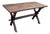 Antique French Oak Refectory Trestle Dining Table, 1900s For Sale