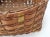 Antique Country American Hand Woven Splint Basket From Maine For Sale - Image 12 of 13