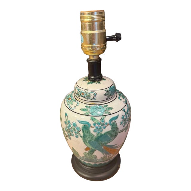 Antique Japanese Imari Ginger Jar Lamp For Sale