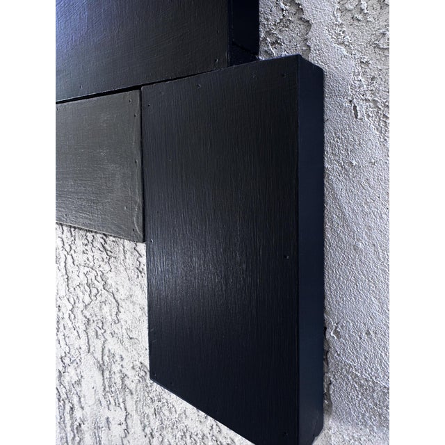 Modern Vintage Brutalist Wood Wall Sculpture Assemblage #Ii For Sale - Image 3 of 10