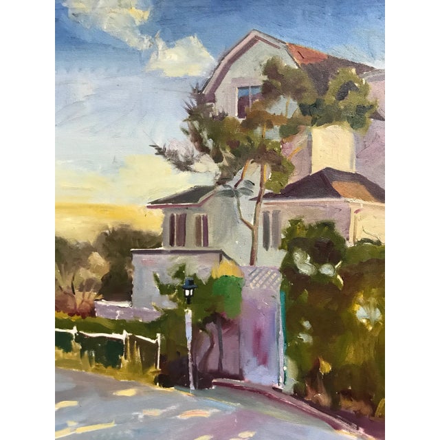 This original David Beynon Pena oil on canvas was painted on a sunny day on location in Pasadena, California. David...