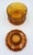 Amber 1960s Indiana Sandwich Glass Tiara Amber Canister & Lid For Sale - Image 8 of 10