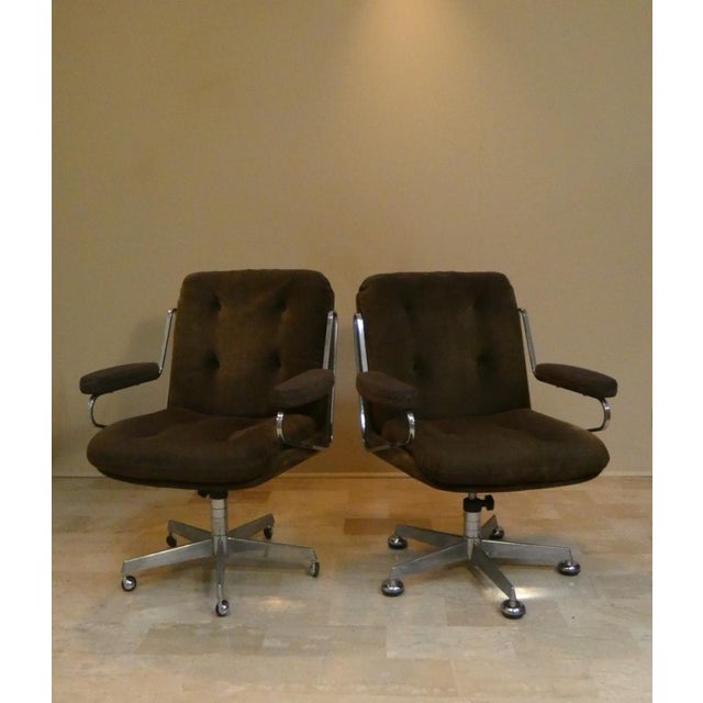 Model KS 172 H Directional Chairs by Karl-Erik Ekselius for Joc Möbel Ab, 1970s, Set of 2 For Sale - Image 4 of 18