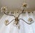 Metal Mid Century Crystal Chandelier FIVE-Light Hollywood Regency Style For Sale - Image 7 of 14