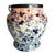 Antique English Flow Blue Jar | Vintage Biscuit Barrel Vase With Peach & Gilt For Sale In Los Angeles - Image 6 of 10