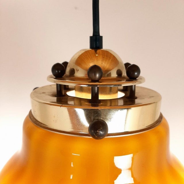 1970s Vintage Petticoat Pendant Lamp from Peill & Putzler, Germany, 1970s For Sale - Image 5 of 11