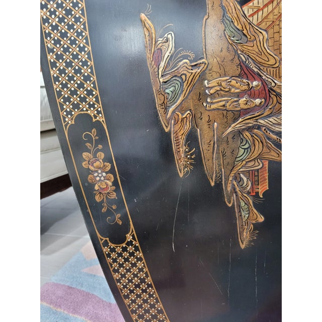 1940s Mid Century Chinoiserie Cabinet For Sale - Image 10 of 11