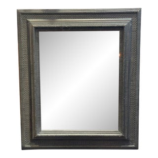 Elegant Flemish Style Ebony Finished Frame With New Mirror For Sale