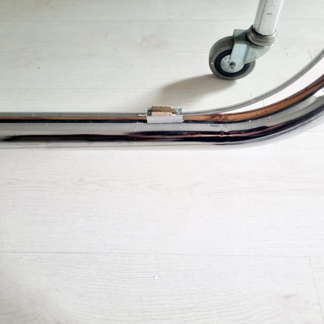 Chrome Tubular 3-Way Mirror from Gispen For Sale - Image 12 of 16