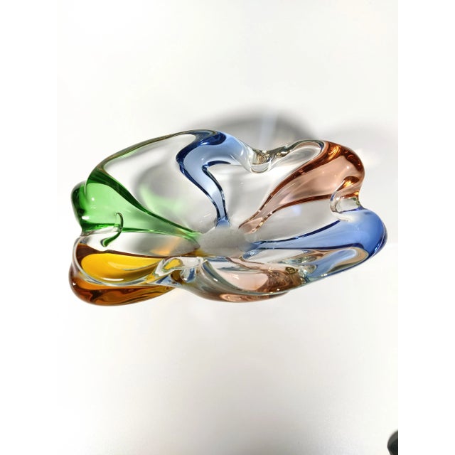 Mid Century Glass Bowl by František Zemek 1950s For Sale - Image 10 of 10