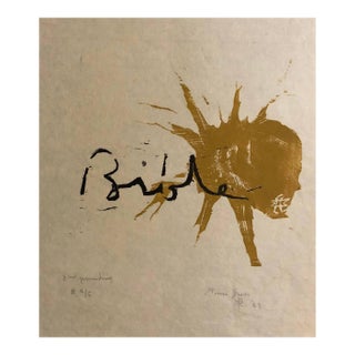 Mimi GrossWoodcut Print, 'Bible' Biblical Scene Signed Small Edition For Sale