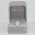 Celine 3Ct Lab-Grown Diamond Ring With Earth-Mined Diamond Accents in Solid 14k Gold, Size 6.75 For Sale - Image 4 of 11