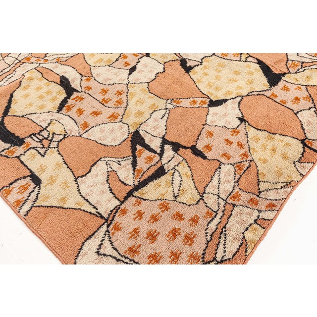 Art Deco Doris Leslie Blau Vintage European Modernist Rug For Sale - Image 3 of 9