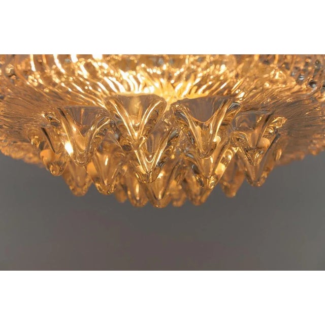 Clear Glass Icicles Flush Mount, Germany, 1960s For Sale - Image 6 of 11