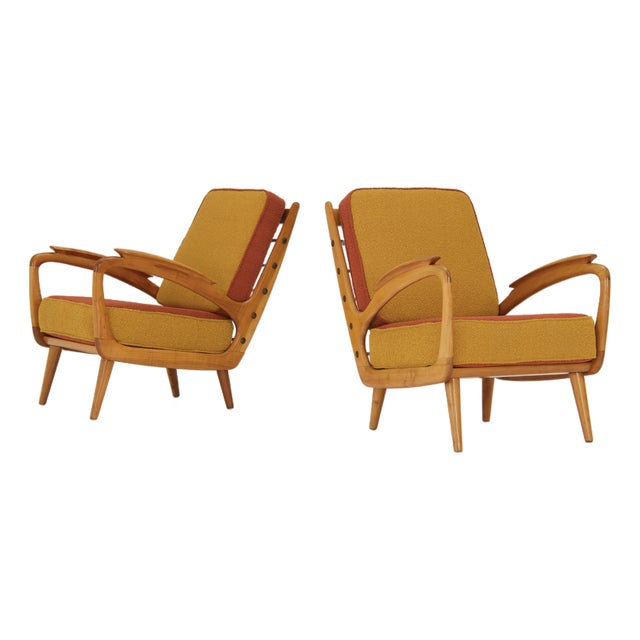 Armchairs by B. Spuijs for De Ster Gelderland, 1950s, Set of 2 For Sale