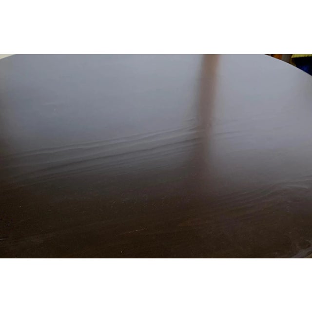 Wood Round Dining Table by Gerald McCabe For Sale - Image 7 of 8