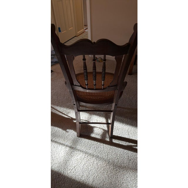 Walnut rattan Victorian chair. Excellent condition. Smoke free and pet free home.