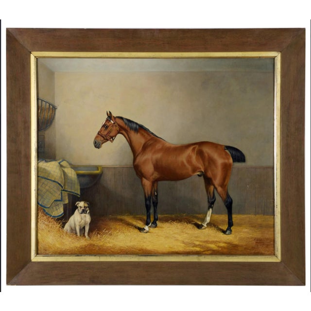 Textile Faithful Friends of the Manor: The Ellesmere Bay and Bulldog, Dated 1887 For Sale - Image 7 of 7