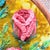3d Rose Stumpwork Embroidery Art, Framed Botanical Sculpture, Handmade Floral Wall Decor For Sale - Image 4 of 12