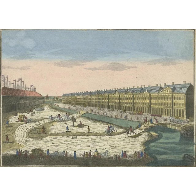 Optical Illustration of the Imperial Colleges and Warehouses in St. Petersburg, Print For Sale - Image 3 of 6