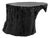 Black Organic Modern Natural Form Stump Stool / Side Table For Sale