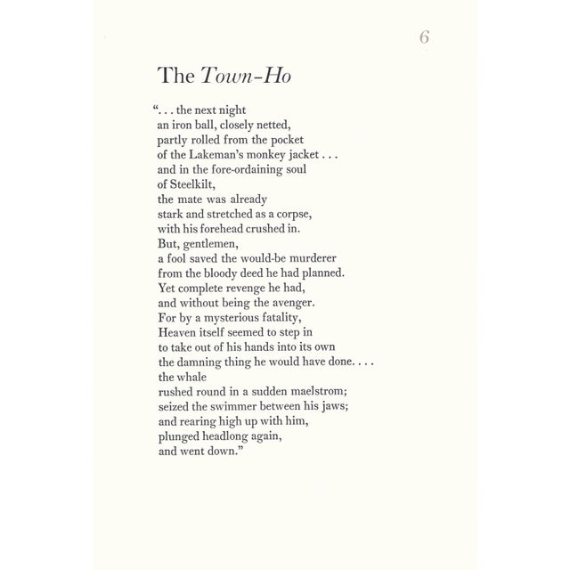 1960s 1968 "Moby Dick" Lithograph by Benton Spruance "The Town-Ho" (Ship) For Sale - Image 5 of 7