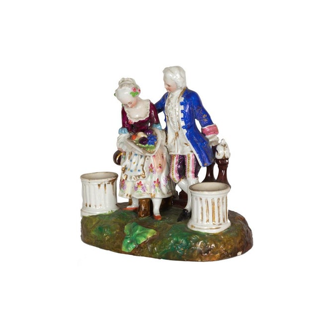 Rococó Revival Porcelain Inkwell from Meissen, Dresden, Germany, 19th Century For Sale - Image 5 of 7