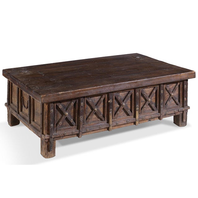 Vintage Cross-Fronted Blanket Chest, 1950s For Sale - Image 10 of 10