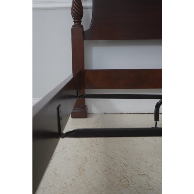 Brown Henkel Harris Model 307 Mahogany Queen Size Poster Bed For Sale - Image 8 of 17