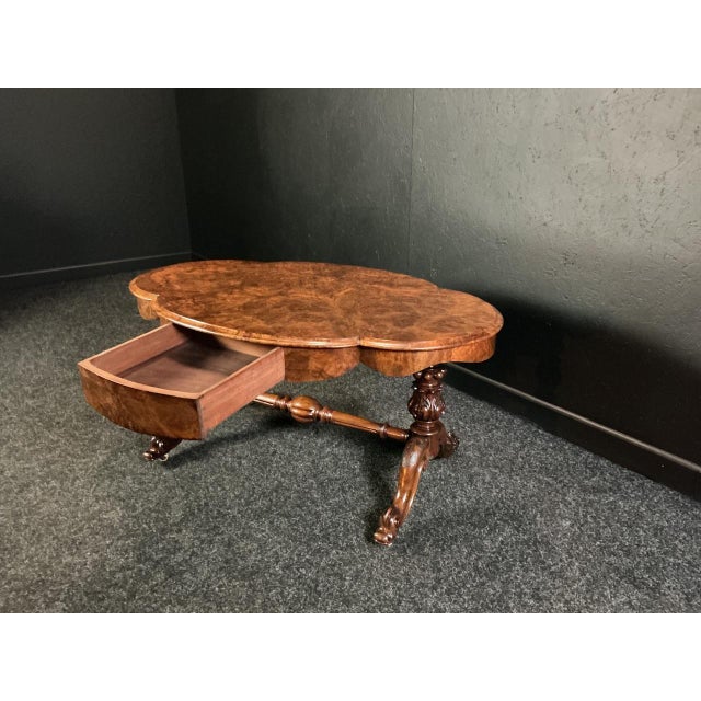 Mid 19th Century Antique Coffee Table, 1865 For Sale - Image 5 of 8