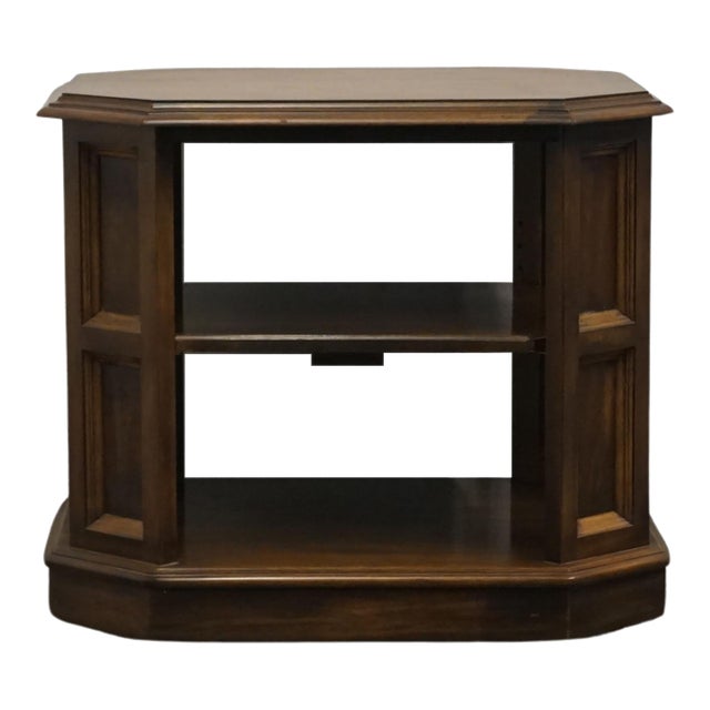 Ethan Allen Classic Manor Collection Solid Maple 26x21" Tiered Accent End Table 15-8675 For Sale