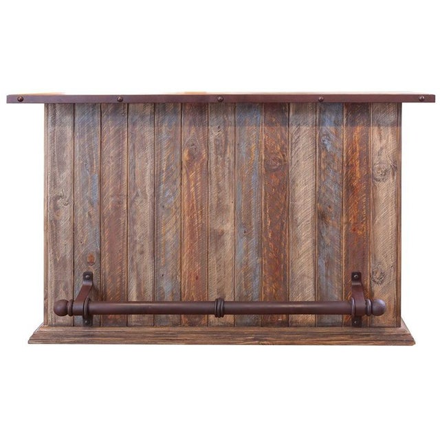 Bayshore 66" Bar With Wine Rack - Multi Color For Sale - Image 4 of 5