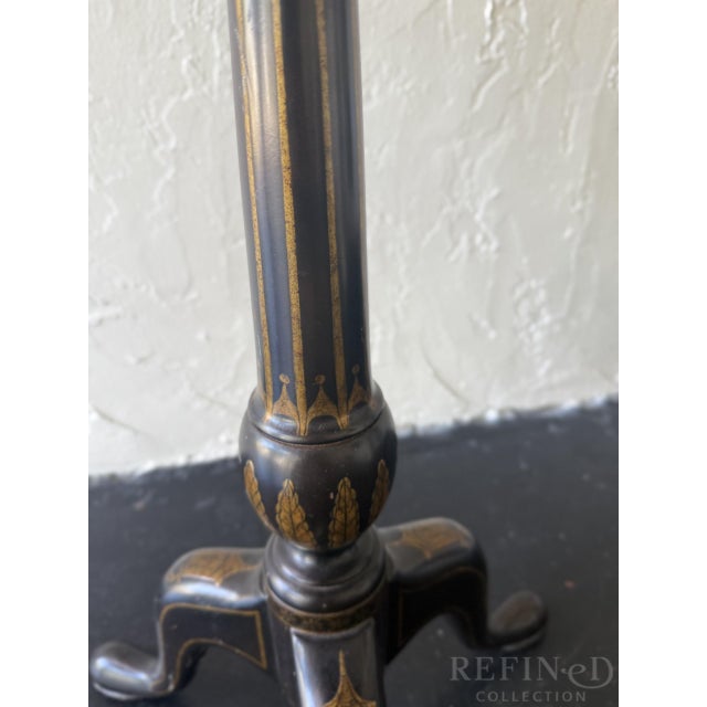 Maitland-Smith Hand-Painted Chinoiserie Tilt-Top Table, Philippines For Sale - Image 10 of 13