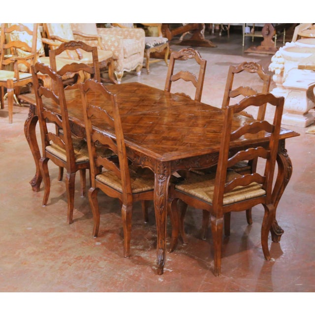 Wood Late 20th C. Guy Chaddock & Co. Clarence Collection Walnut Dining Set For Sale - Image 7 of 16