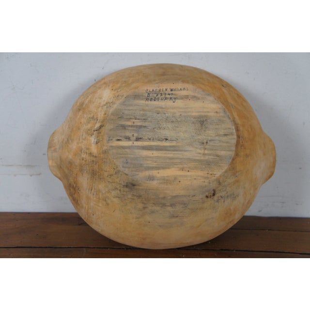 Early 20th Century Carved Wooden Trencher Dough Bowl Fruit Centerpiece Trough For Sale - Image 9 of 13