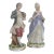 Rococo Style Porcelain Figurines Pair of 2 Courting Couple Made in Japan 5007b For Sale