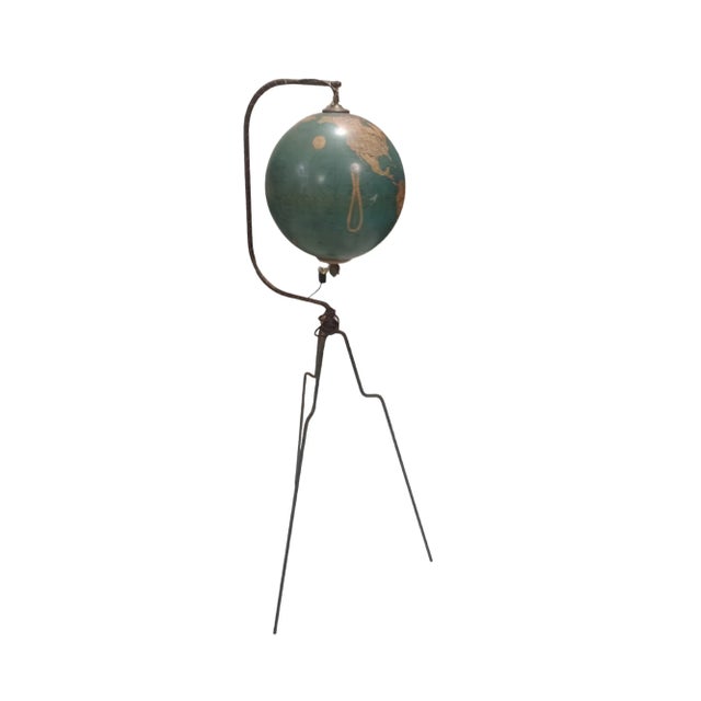 Mid 20th Century Vintage Mid-Century Reploge Floor Lamp on Tripod For Sale - Image 5 of 5