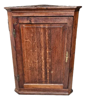 18th Century Federal Oak Corner Cabinet / Cupboard