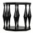 Noir NOIR Marceo Side Table, Hand Rubbed Black For Sale - Image 4 of 5