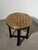 Round Chessboard Side Table with Decorative Copper Top For Sale - Image 3 of 3