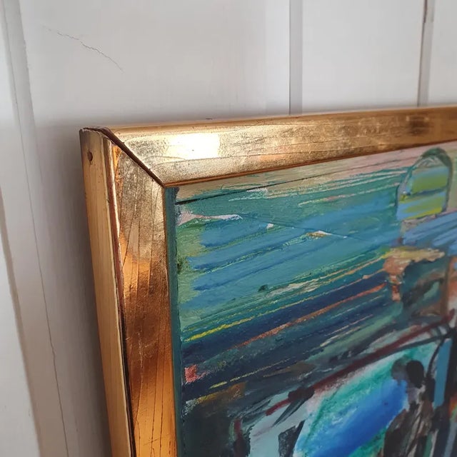 1978 Mid-Century Swedish Modernist Oil Painting by Fredrik Rohde For Sale - Image 10 of 18