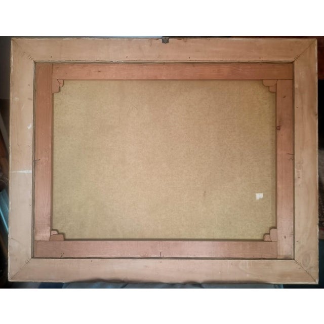 Pink Ceccon, The Violinist, the Granddaughter and the Doll, Oil on Canvas, 1950s, Framed For Sale - Image 8 of 10