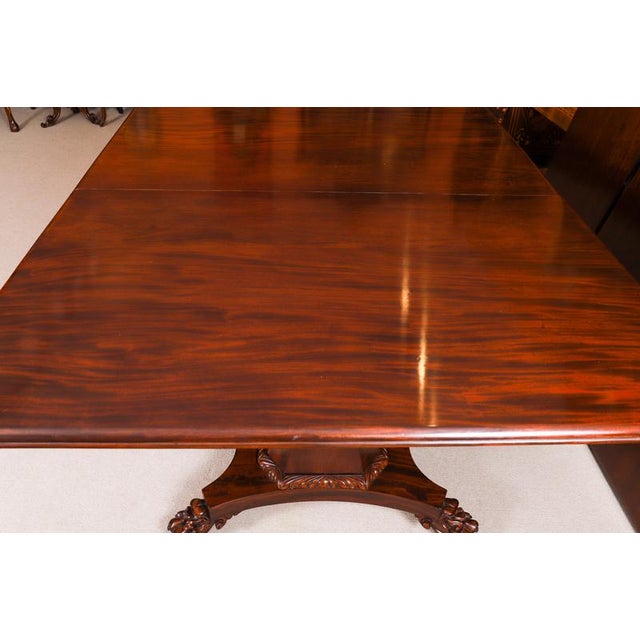 Antique 20th Century George IV Regency Dining Table & Chairs, Set of 13 For Sale - Image 11 of 12