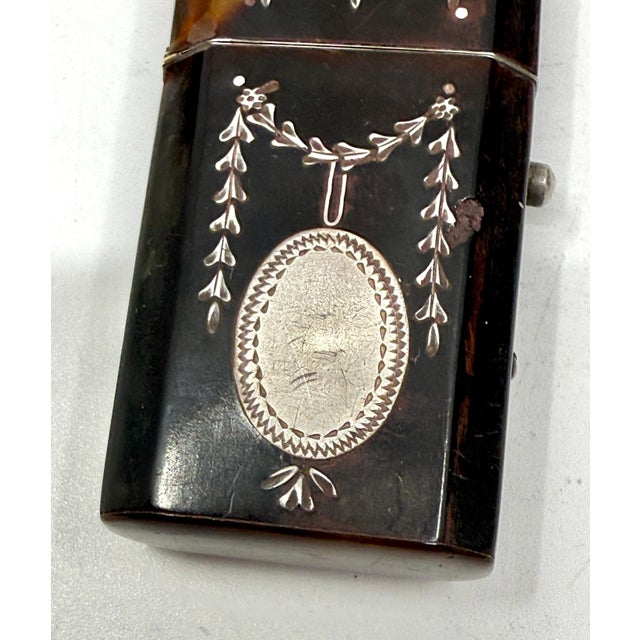 19th Century 3 Horn, Wood and Silver Match Safes or Trinket Boxes For Sale - Image 13 of 18