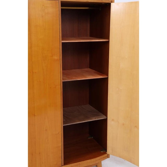 Mid-Century Wardrobe with Clothes Rail and Shelves, 1960s For Sale - Image 12 of 18